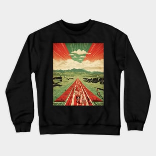 Nazca Lines Peru Tourism Vintage Poster 2 Crewneck Sweatshirt